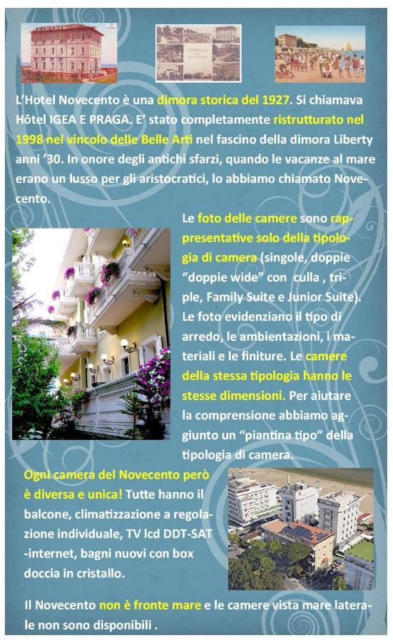 Novecento Suite Hotel Riccione Zewnętrze zdjęcie